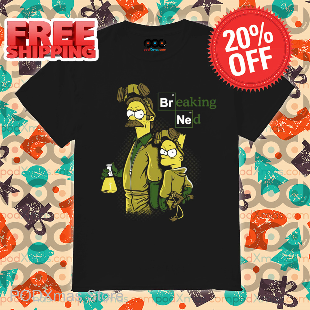 The Simpsons Breaking Ned Shirt