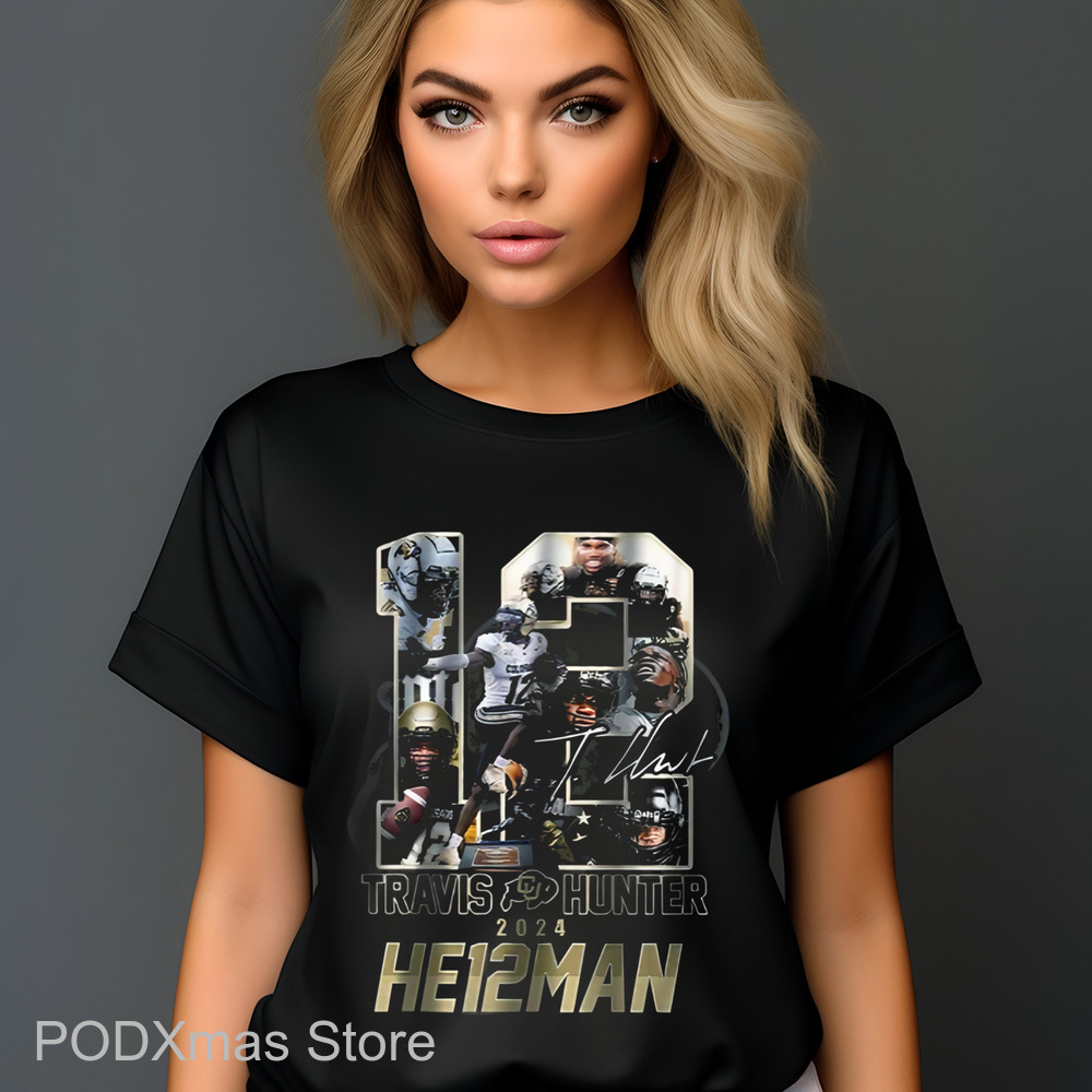 Travis Hunter He12man Colorado Buffaloes Signature Shirt