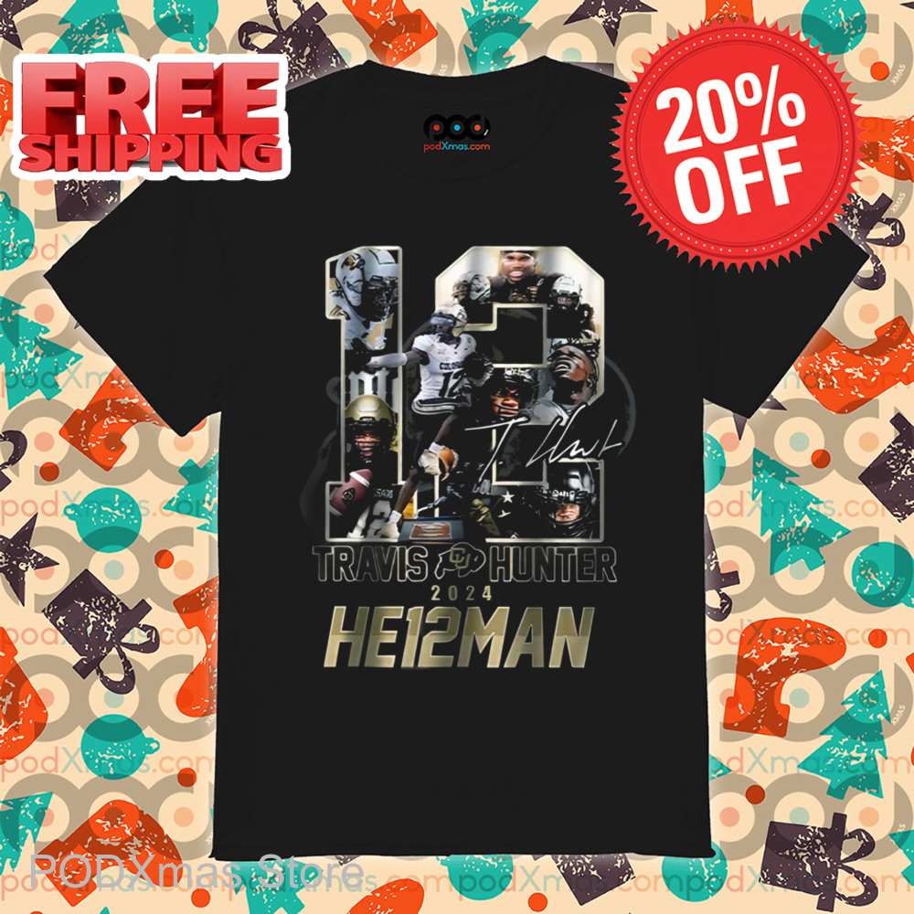 Travis Hunter He12man Colorado Buffaloes Signature Shirt