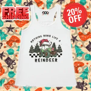 Truck Reindeer Nothing Runs Like A Reindeer Retro Christmas 2024 Shirt