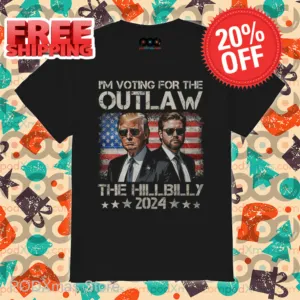 Trump I'm Voting For The Outlaw And The Hillbilly 2024 Vintage Shirt