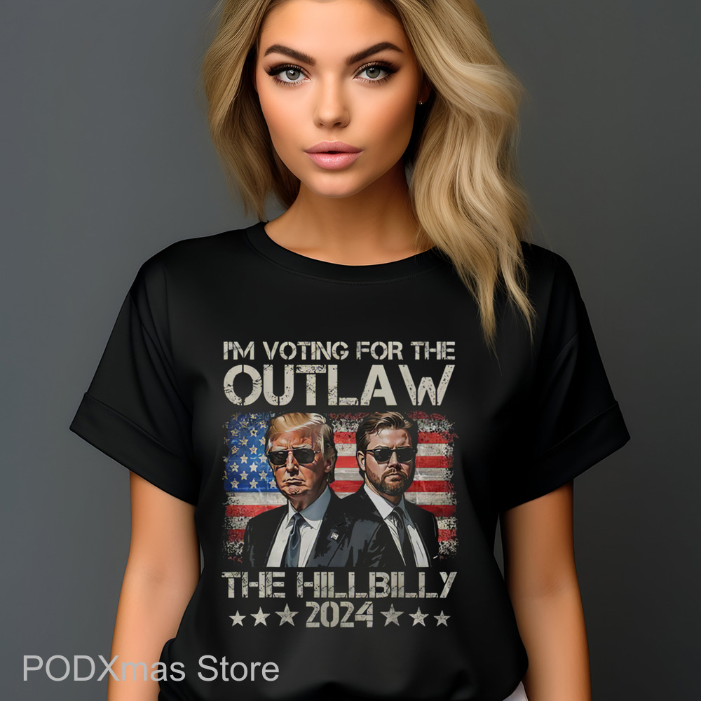 Trump I'm Voting For The Outlaw And The Hillbilly 2024 Vintage Shirt