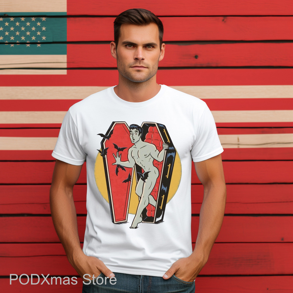 Vampire Coffin Man Nake Shirt