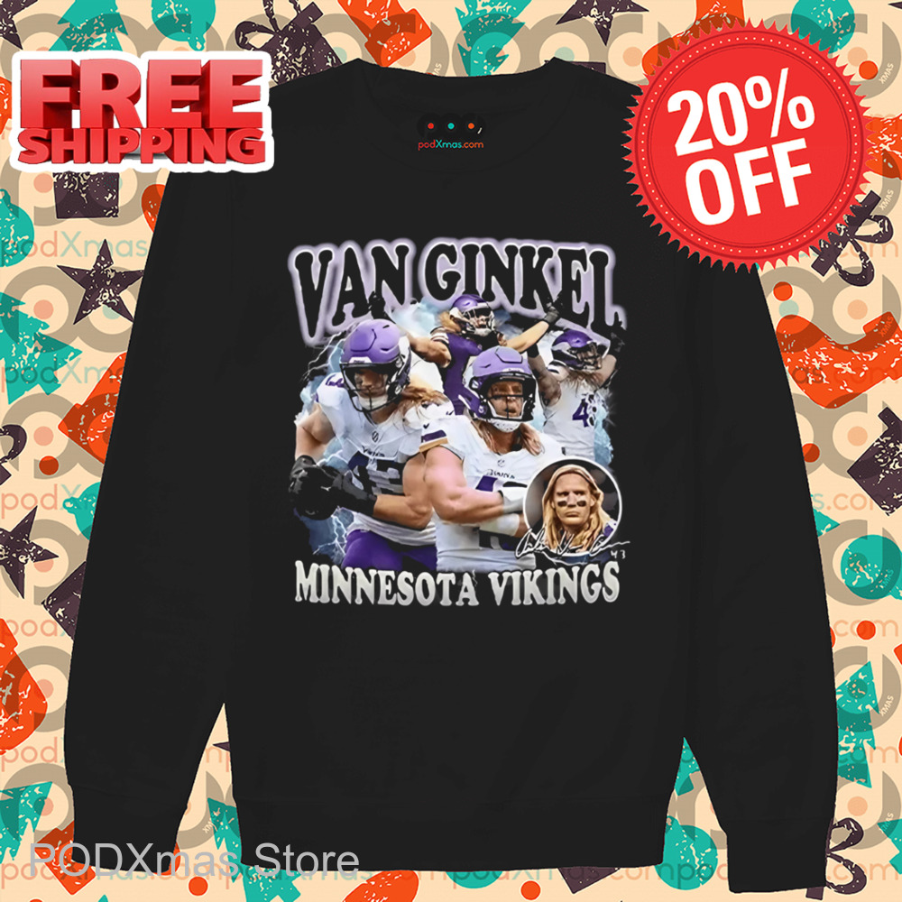 Van Ginkel Minnesota Vikings Signature 2024 Shirt