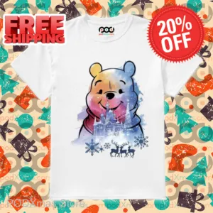 Winnie-the-Pooh Castle Snowflakes Christmas 2024 Shirt
