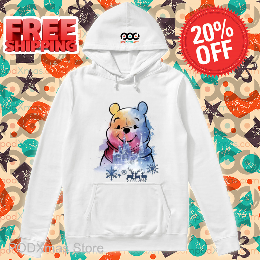 Winnie-the-Pooh Castle Snowflakes Christmas 2024 Shirt