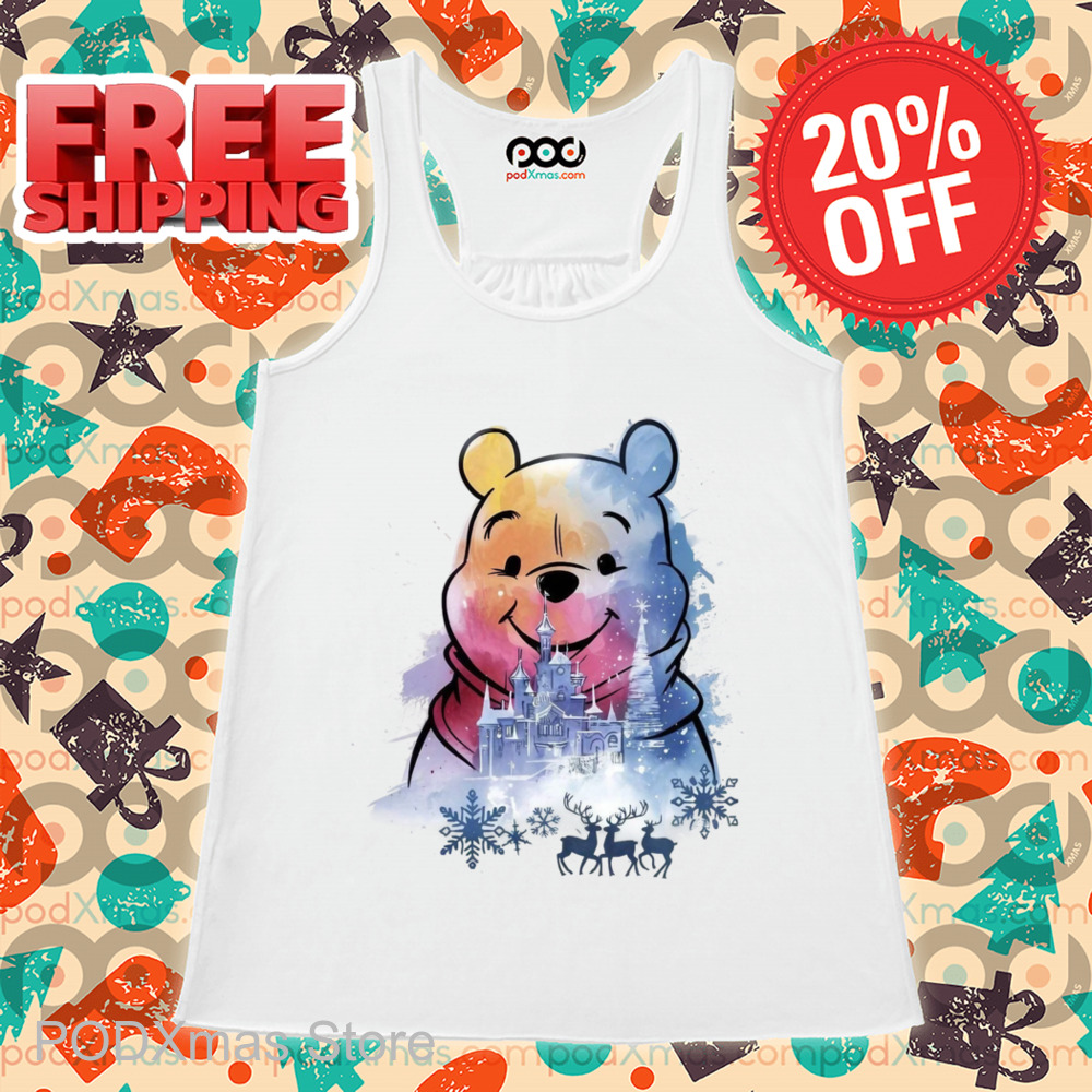 Winnie-the-Pooh Castle Snowflakes Christmas 2024 Shirt