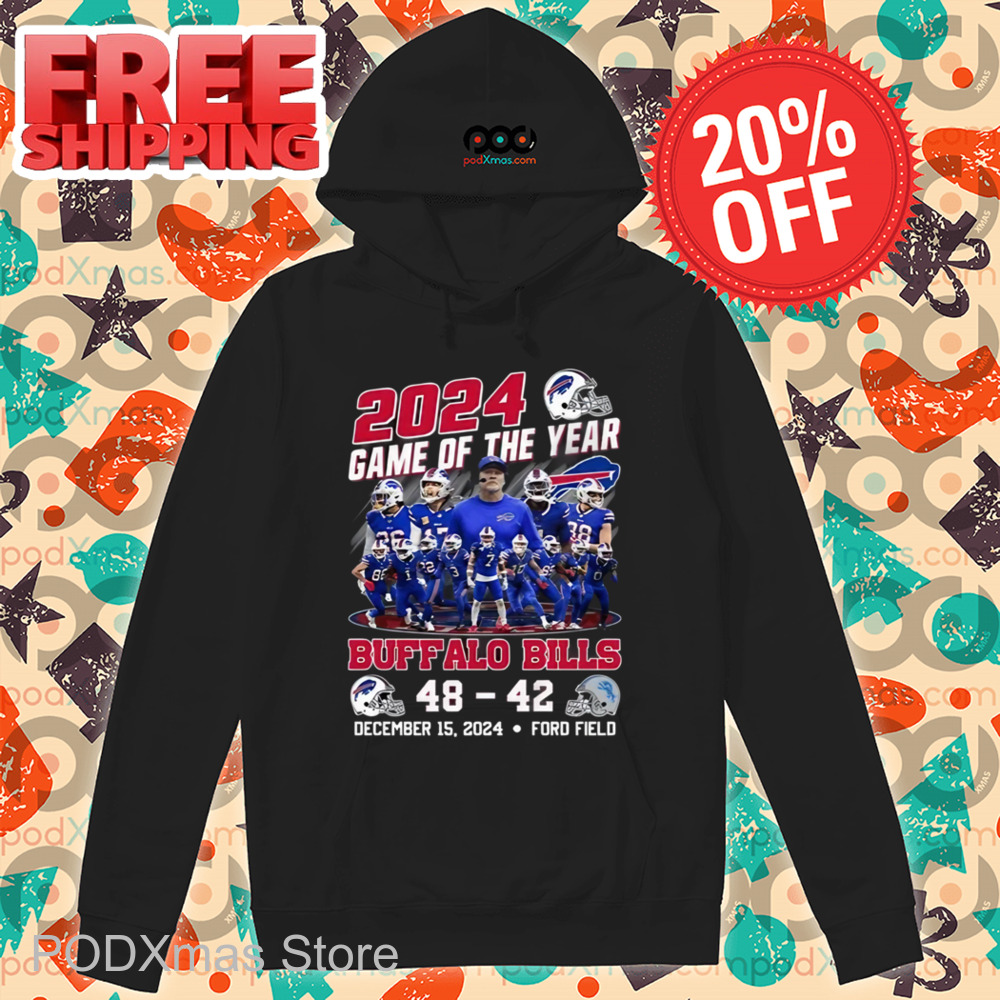 2024 Game Of The Year Bills 48-42 Lions Shirt