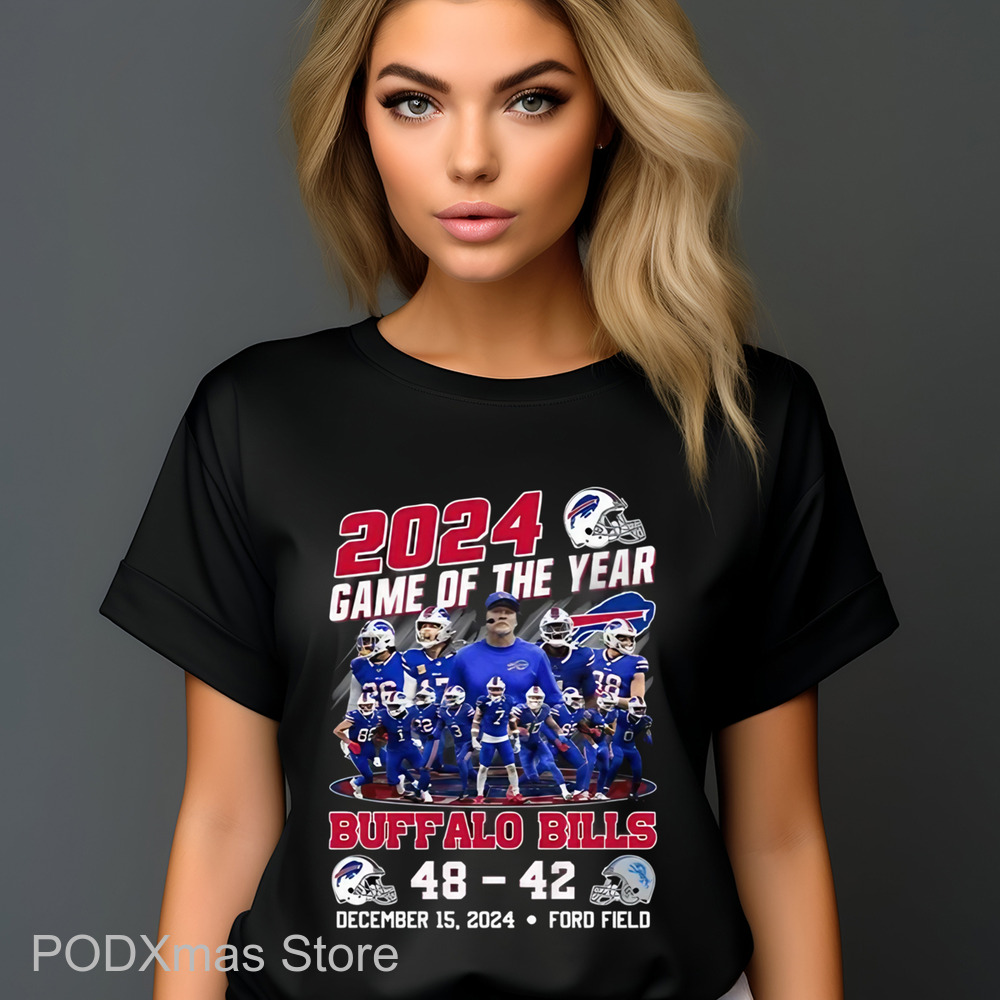 2024 Game Of The Year Bills 48-42 Lions Shirt