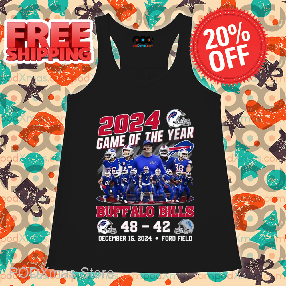 2024 Game Of The Year Bills 48-42 Lions Shirt