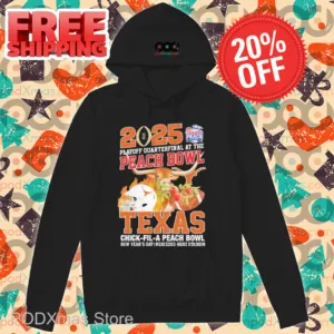 2025 Playoff Quarterfinal At The Peach Bowl Texas Chick-Fil-A-Peach Bowl Shirt