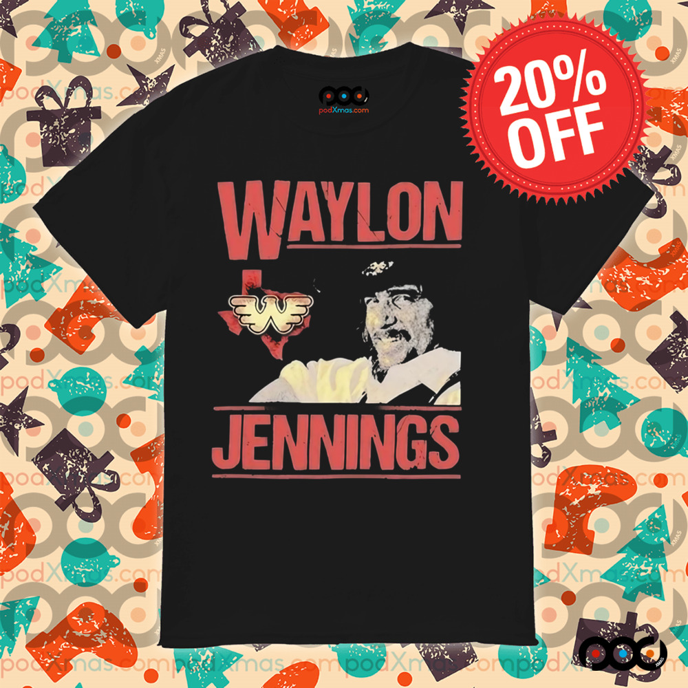 Waylon Jennings Flying W Over Texas Shirt