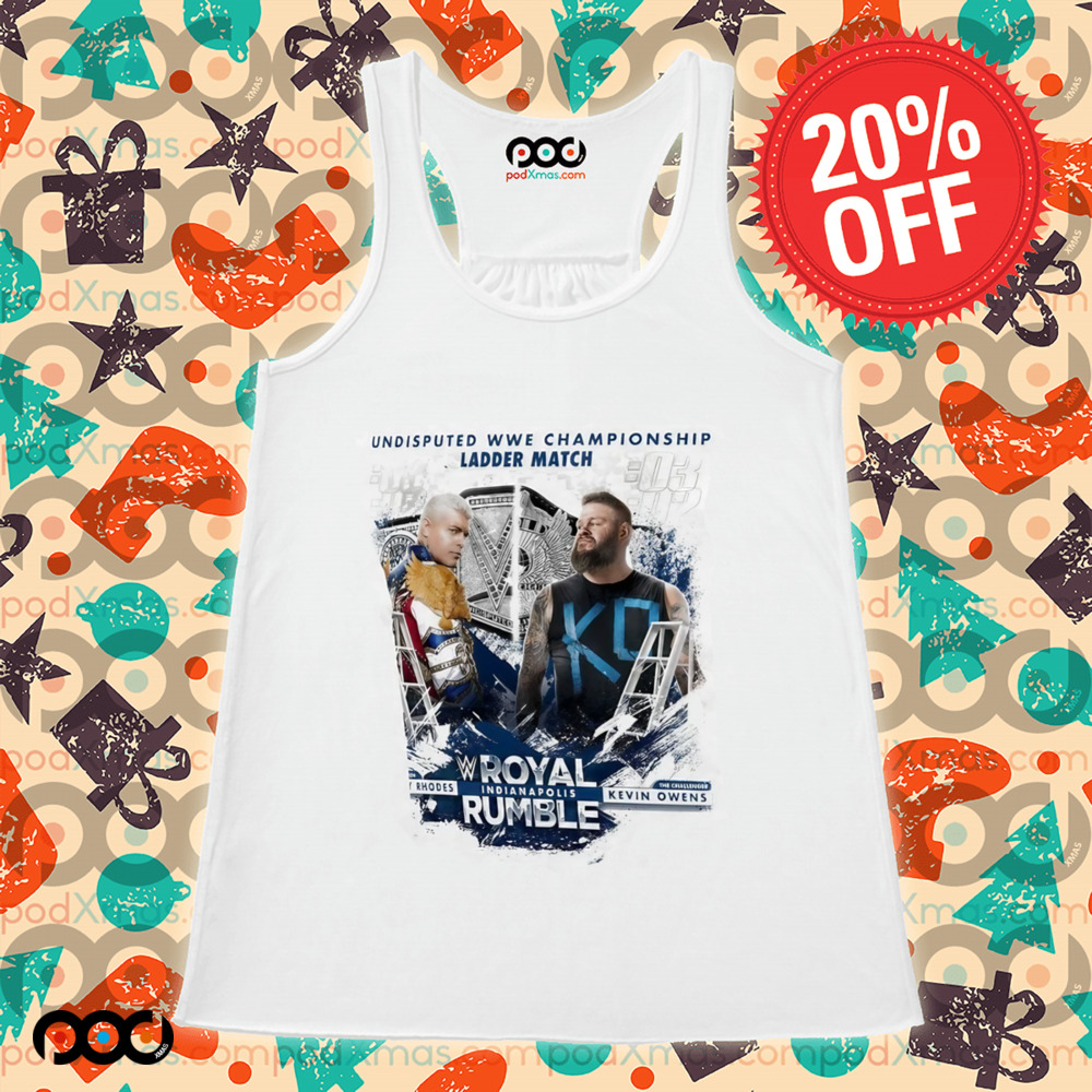 Cody Rhodes vs. Kevin Owens Royal Rumble 2025 Undisputed WWE Championship Ladder Match Shirt