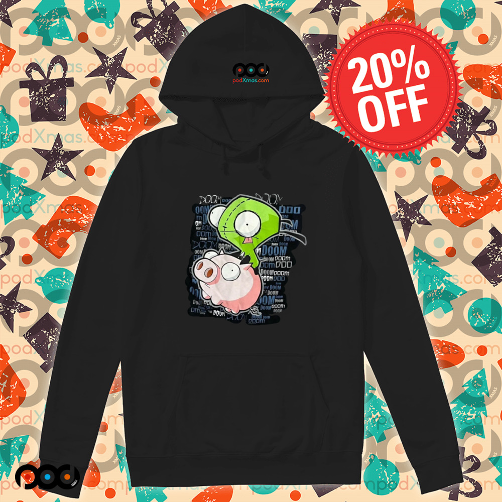 Invader Zim Gir Riding Pig Mighty Fine Shirt