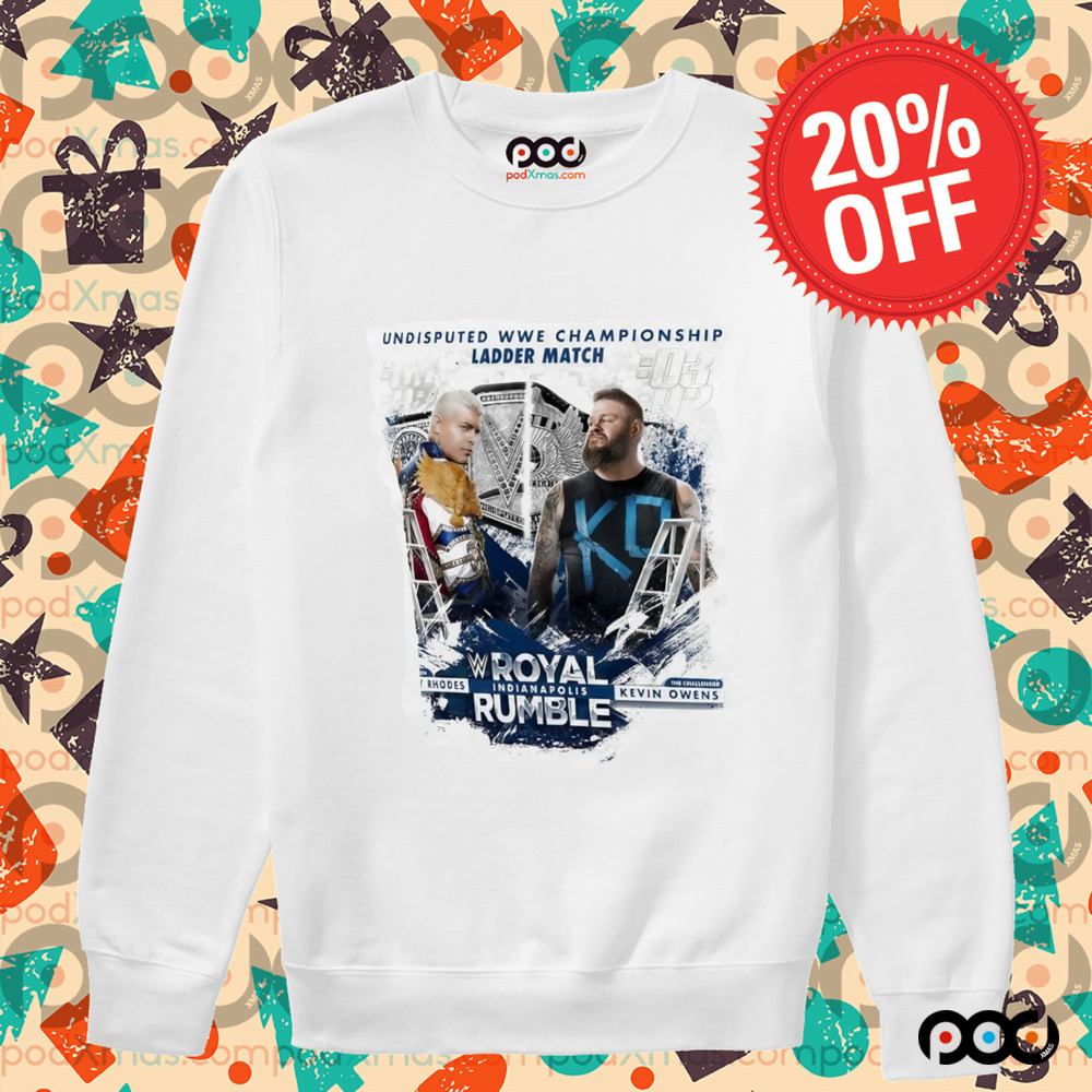 Cody Rhodes vs. Kevin Owens Royal Rumble 2025 Undisputed WWE Championship Ladder Match Shirt