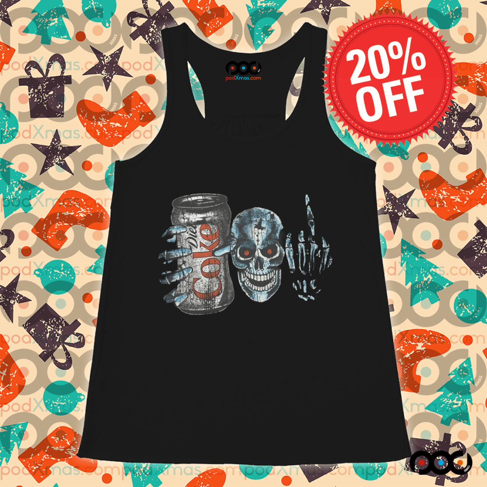Skeleton Diet Coke Metal Shirt