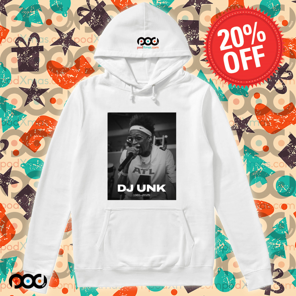 Atlanta Falcons Rest in Peace DJ Unk 1981-2025 Walk It Out Poster Shirt