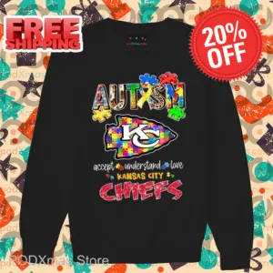 Autism Accept Understand Love Kansas City Chiefs 2025 Shirt