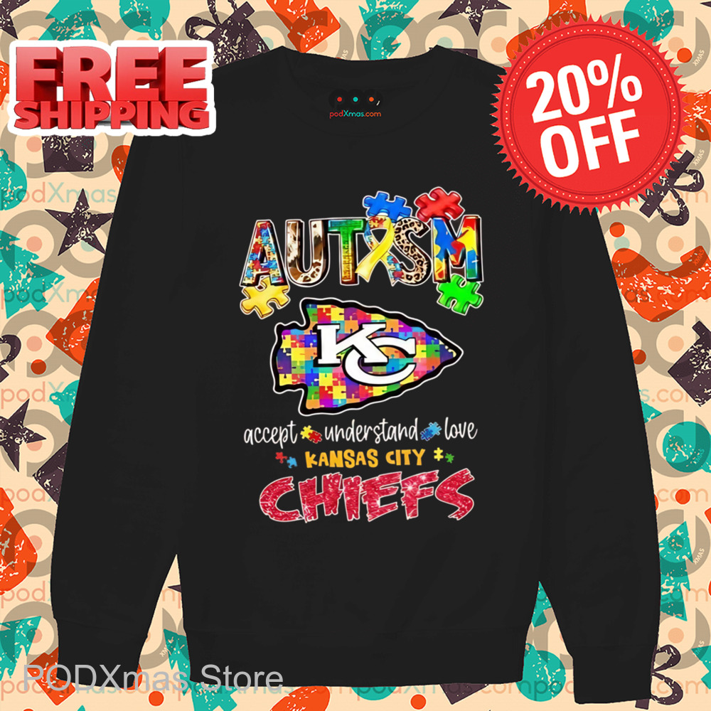 Autism Accept Understand Love Kansas City Chiefs 2025 Shirt