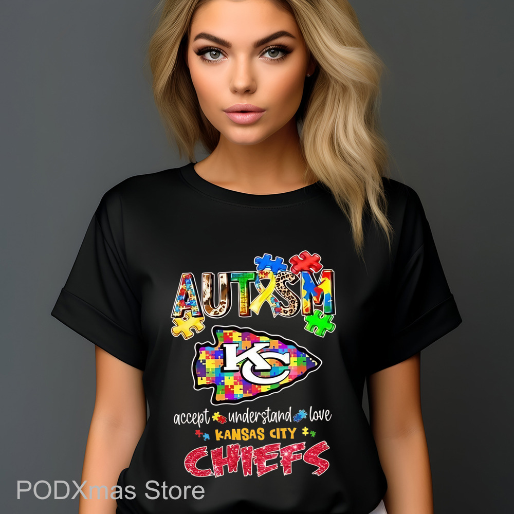 Autism Accept Understand Love Kansas City Chiefs 2025 Shirt