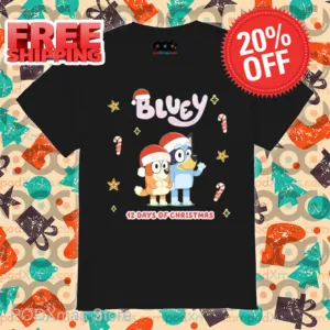 Bluey 12 Days Of Christmas Shirt
