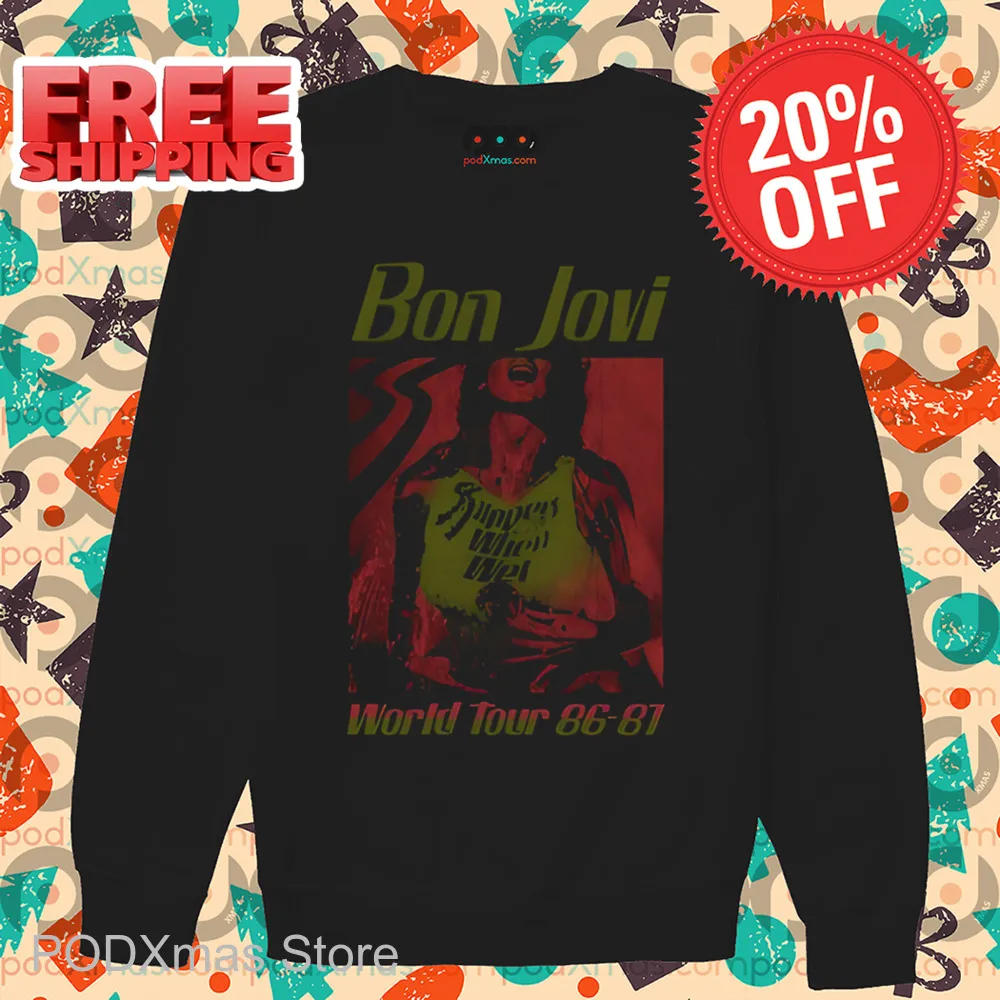 Bon Jovi World Tour 86 81 Shirt