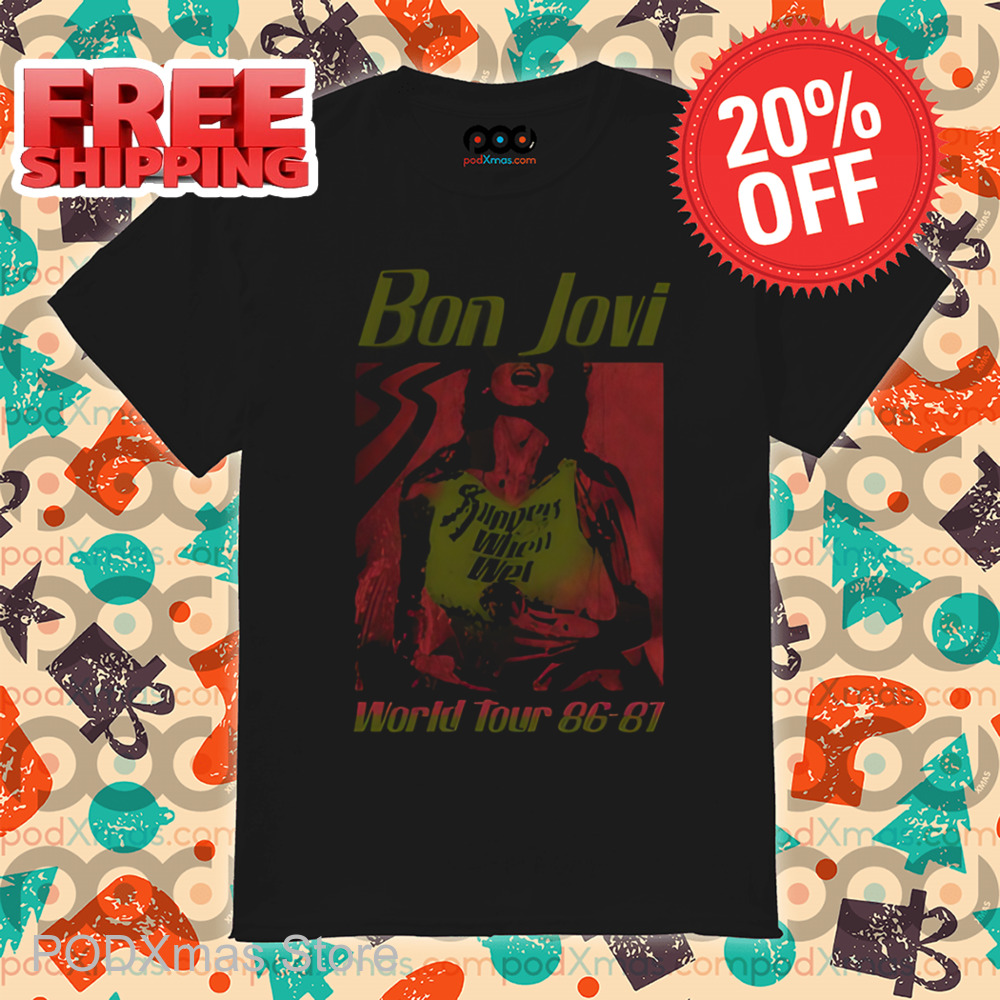 Bon Jovi World Tour 86 81 Shirt