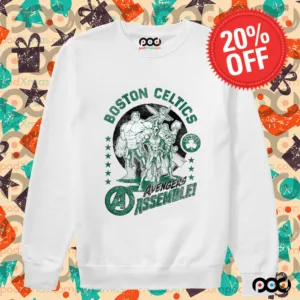 Boston Celtics NBA x Marvel Avengers Squad Shirt