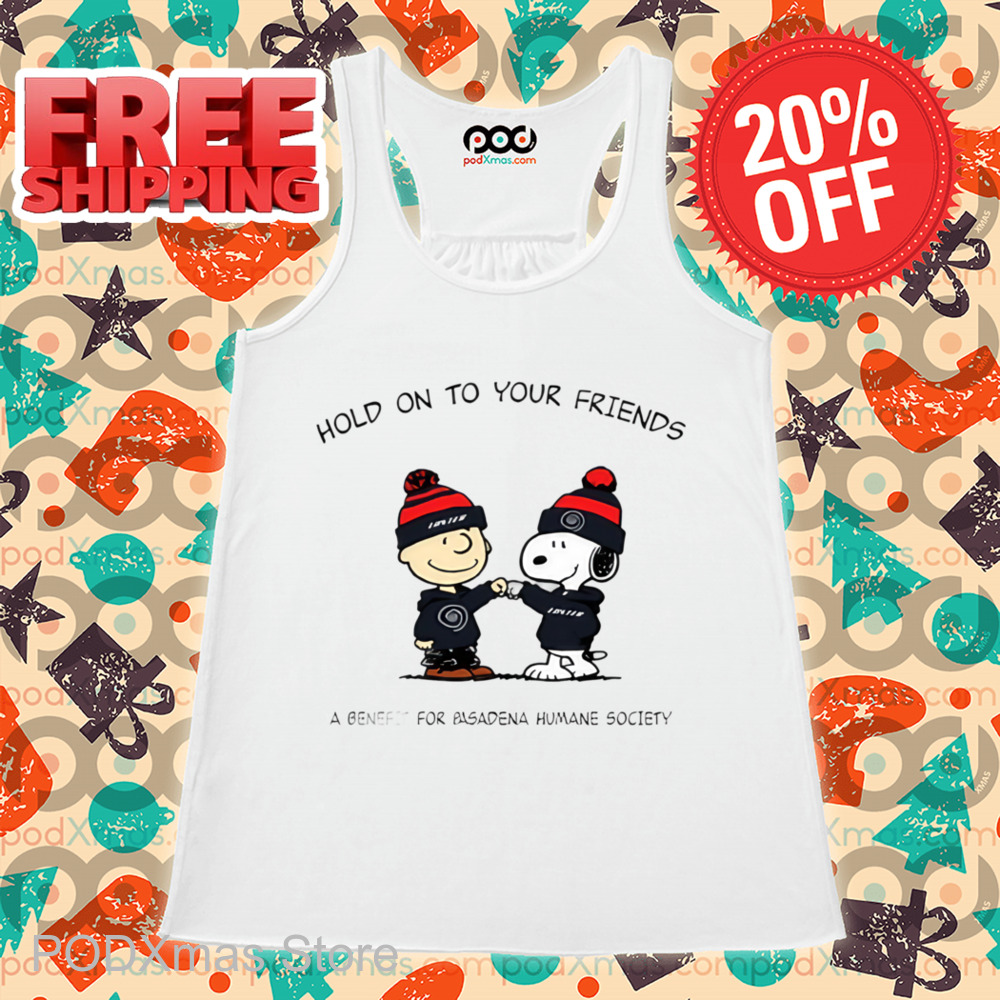 Charlie Brown Snoopy Hold On To Your Friends Shirt