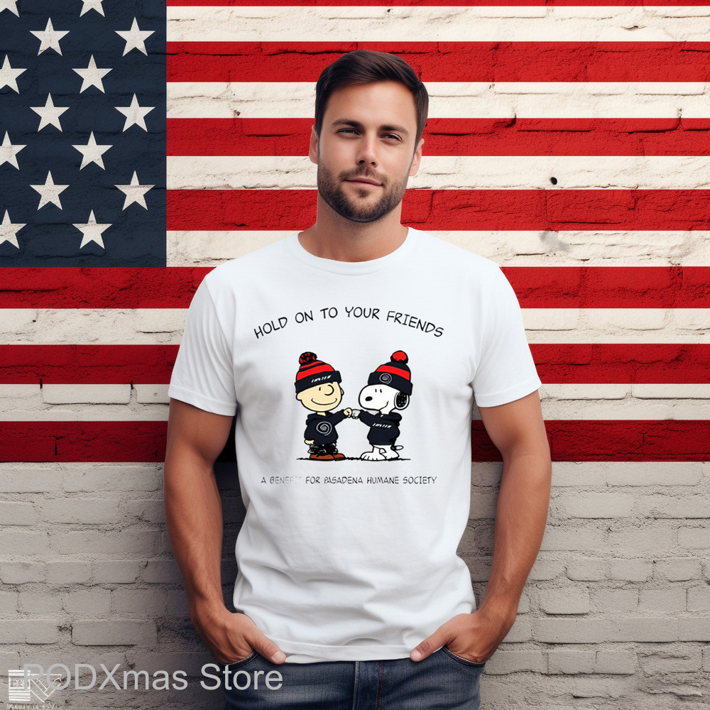 Charlie Brown Snoopy Hold On To Your Friends Shirt