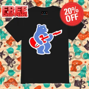 Cubs Bear Guitar Shirt