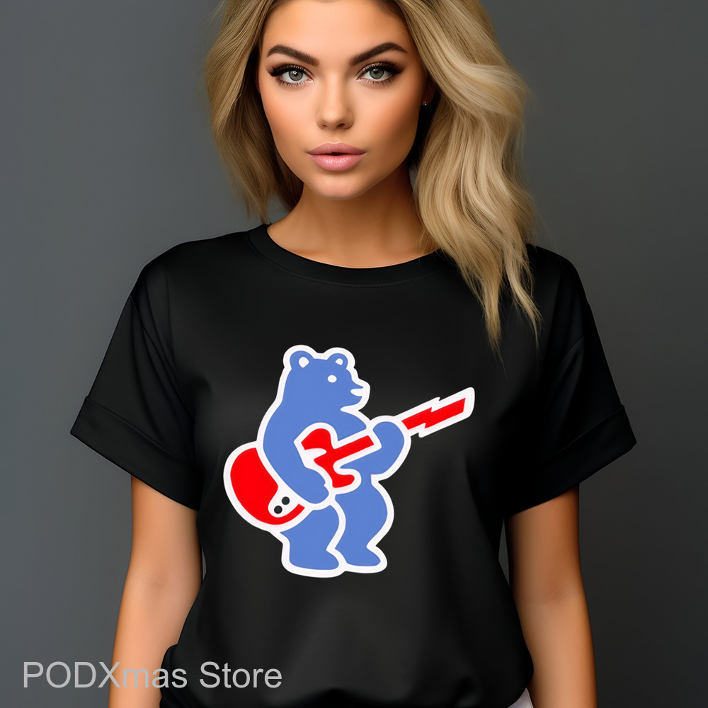 Cubs Bear Guitar Shirt