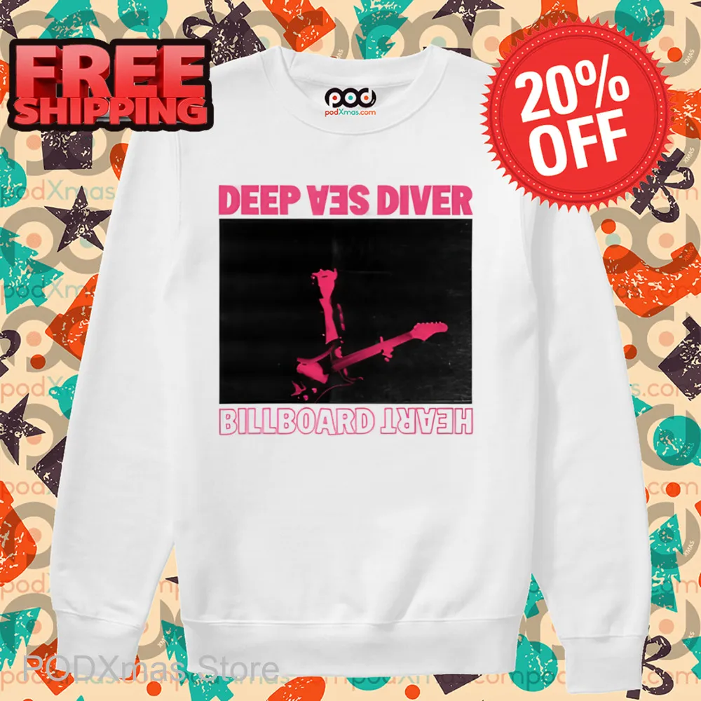 Deep Sea Diver Billboard Heart White Shirt