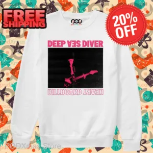Deep Sea Diver Billboard Heart White Shirt