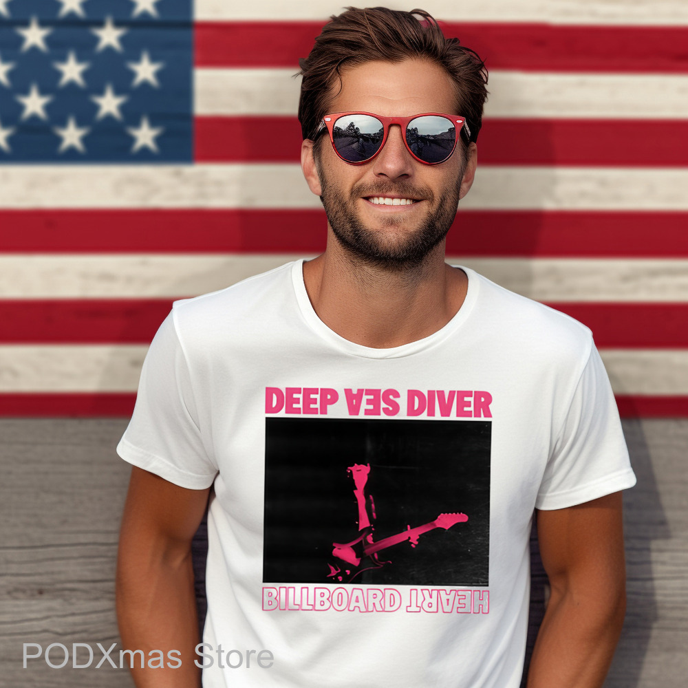 Deep Sea Diver Billboard Heart White Shirt