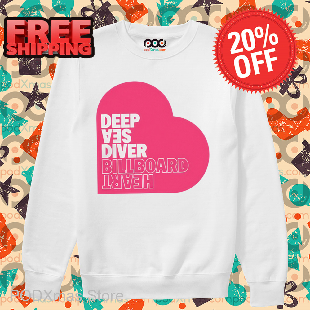Deep Sea Diver Pink Billboard Heart Shirt