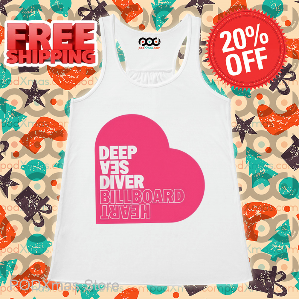 Deep Sea Diver Pink Billboard Heart Shirt