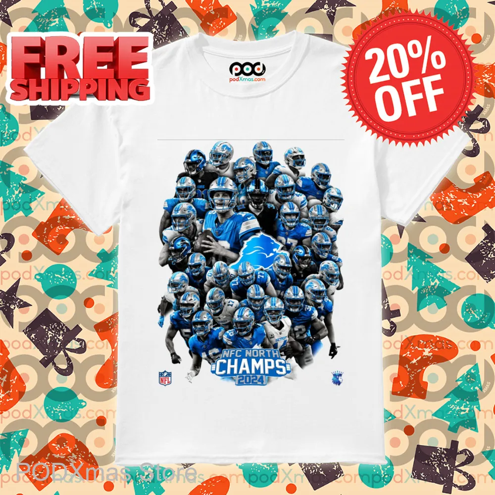 Detroit Lions NFC North Champs 2024 Shirt