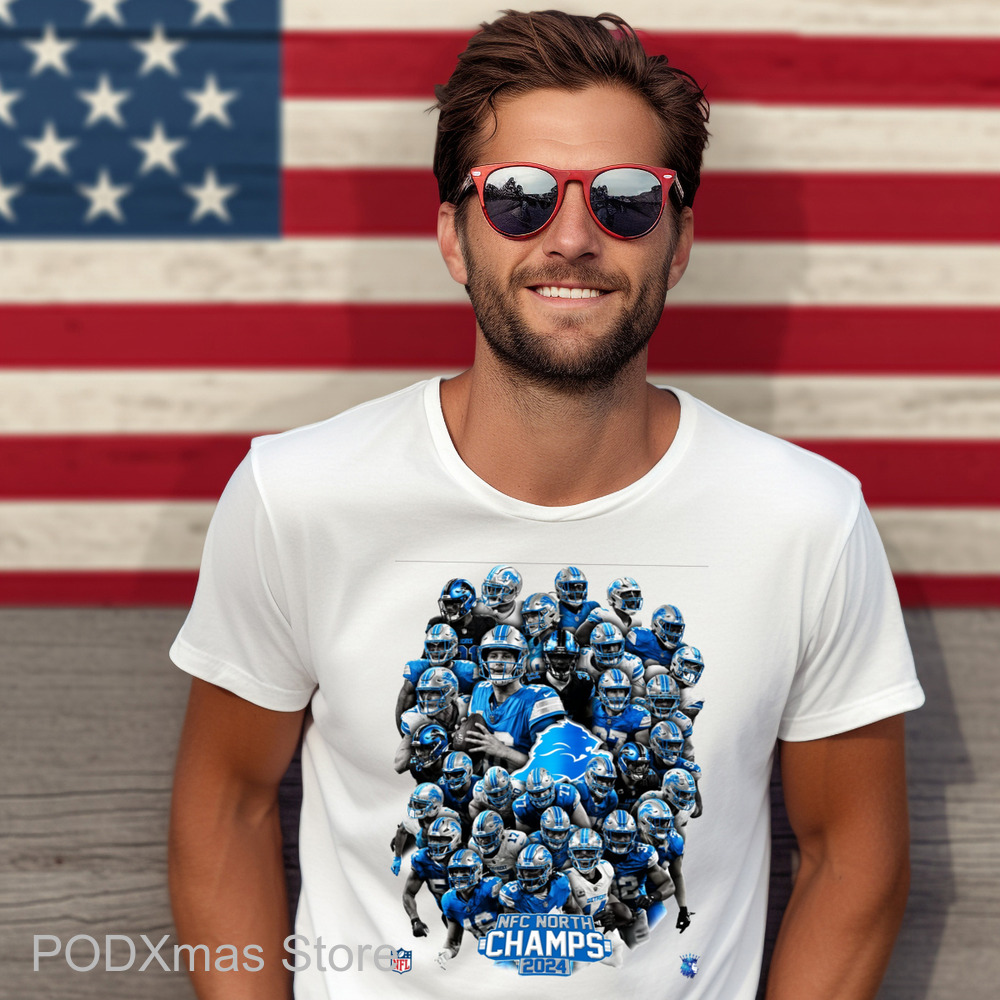 Detroit Lions NFC North Champs 2024 Shirt