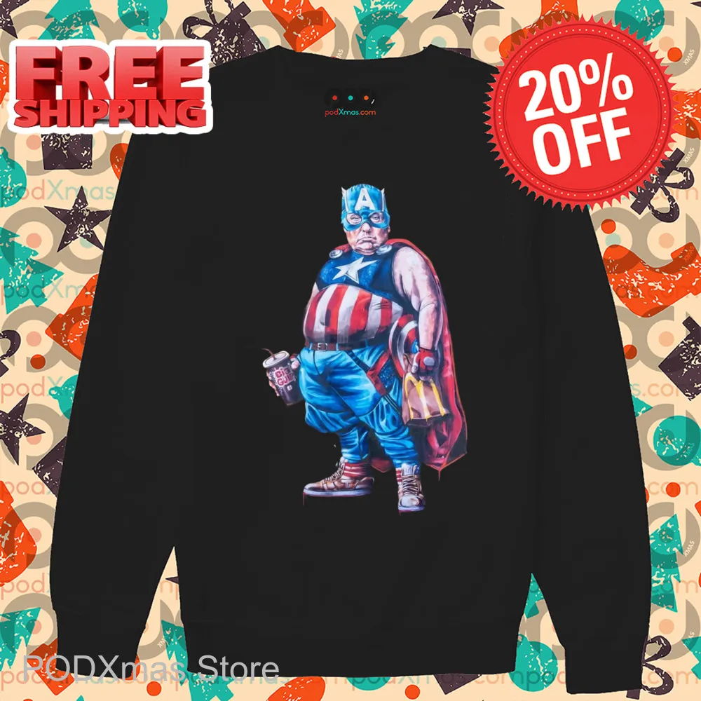 Fat Trump Captain America Shirt