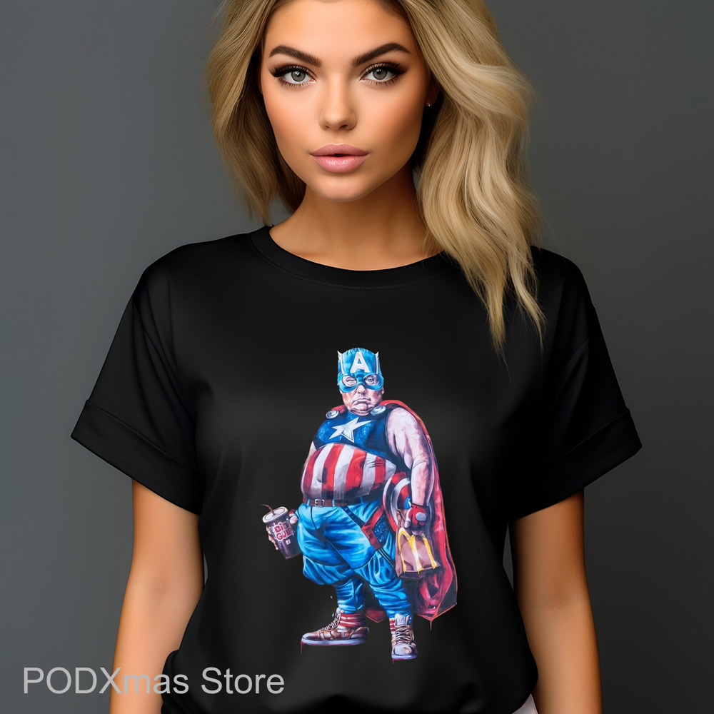 Fat Trump Captain America Shirt