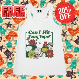 Floral Can I Hit Your Vape Shirt