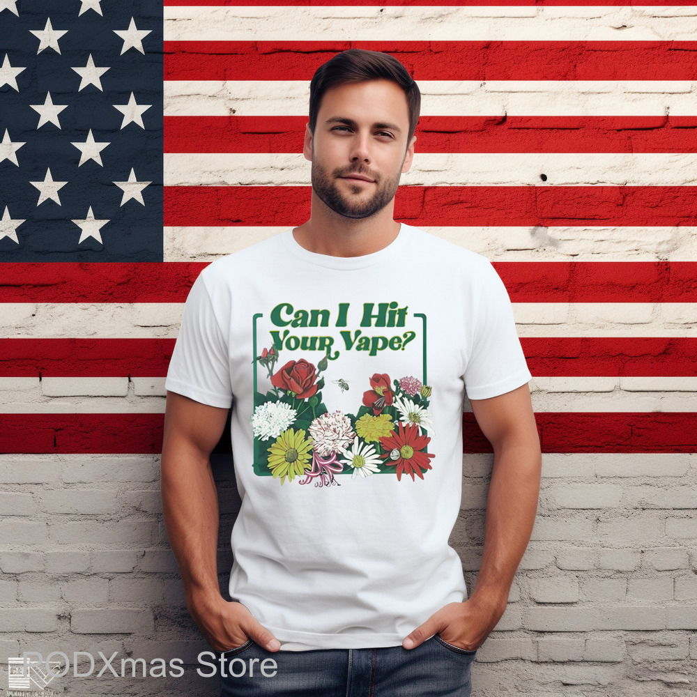 Floral Can I Hit Your Vape Shirt