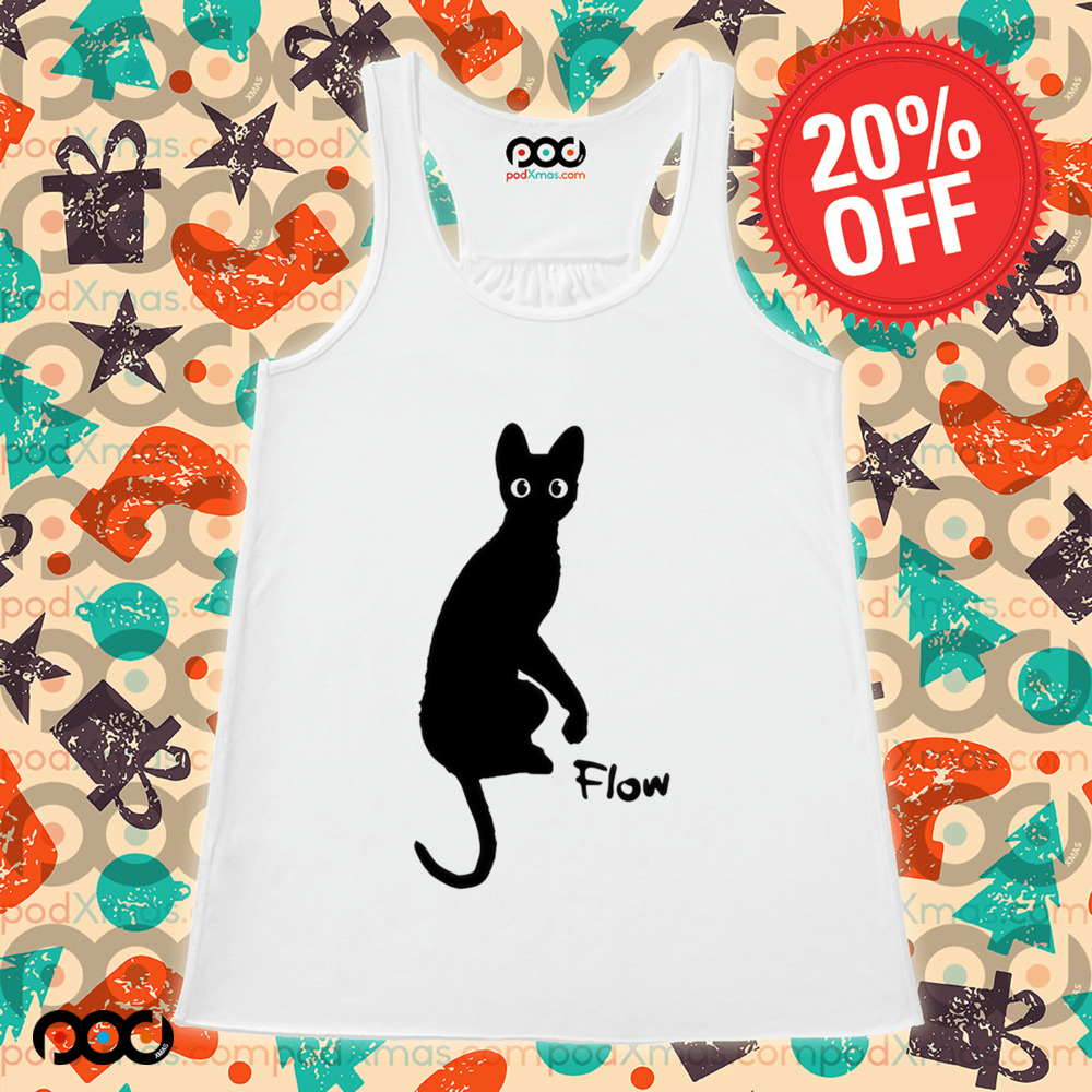 Flow Movie India Ink Cat Shirt