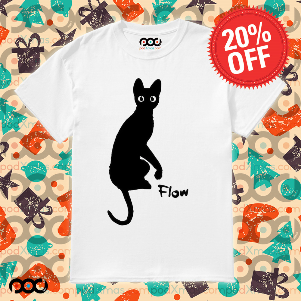 Flow Movie India Ink Cat Shirt