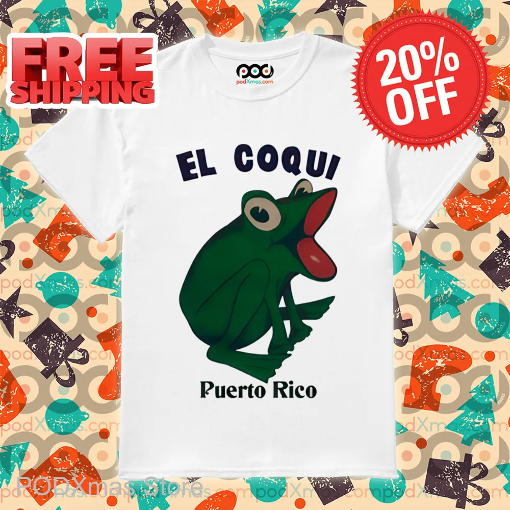 Frog El Coqui Puerto Rico Shirt
