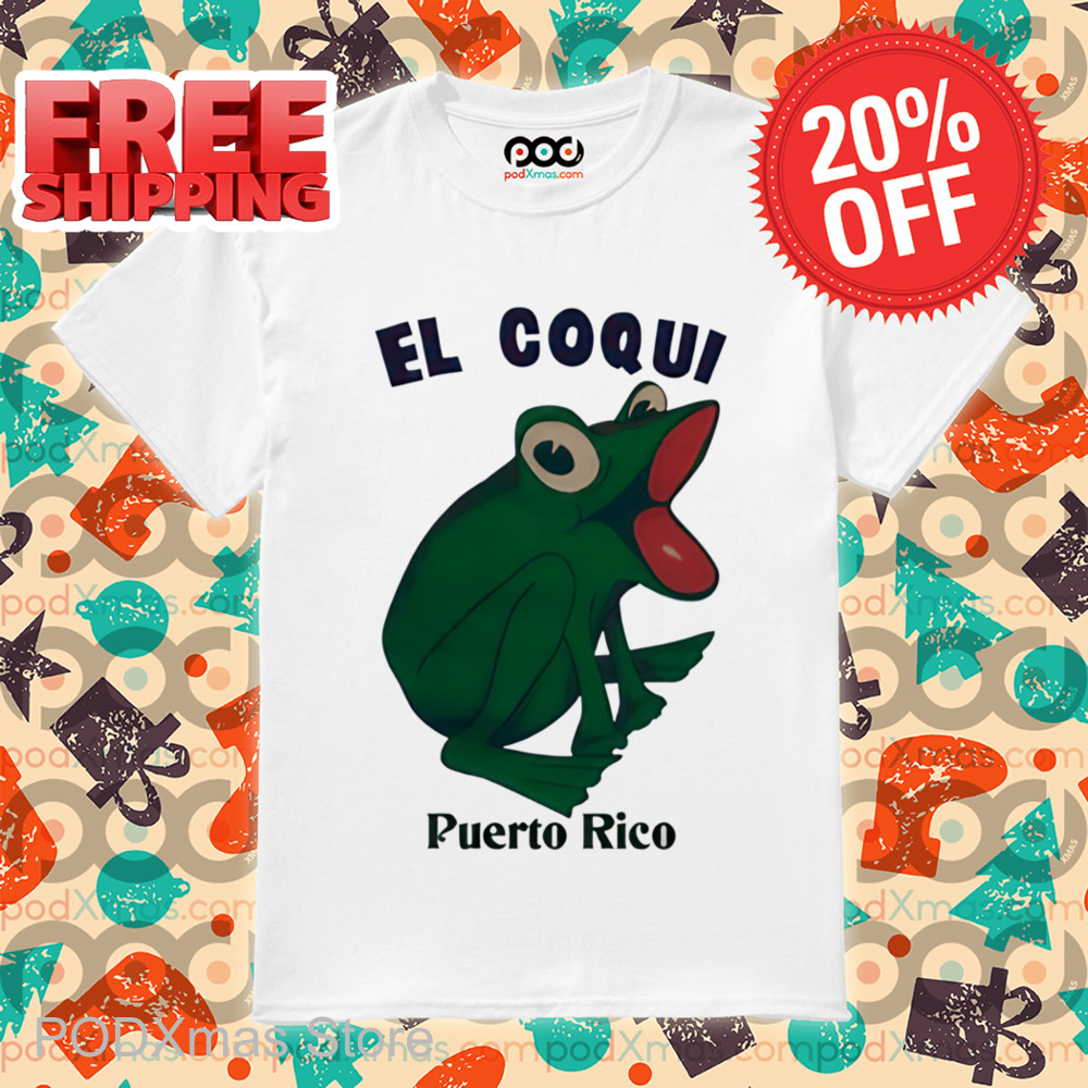 Frog El Coqui Puerto Rico Shirt