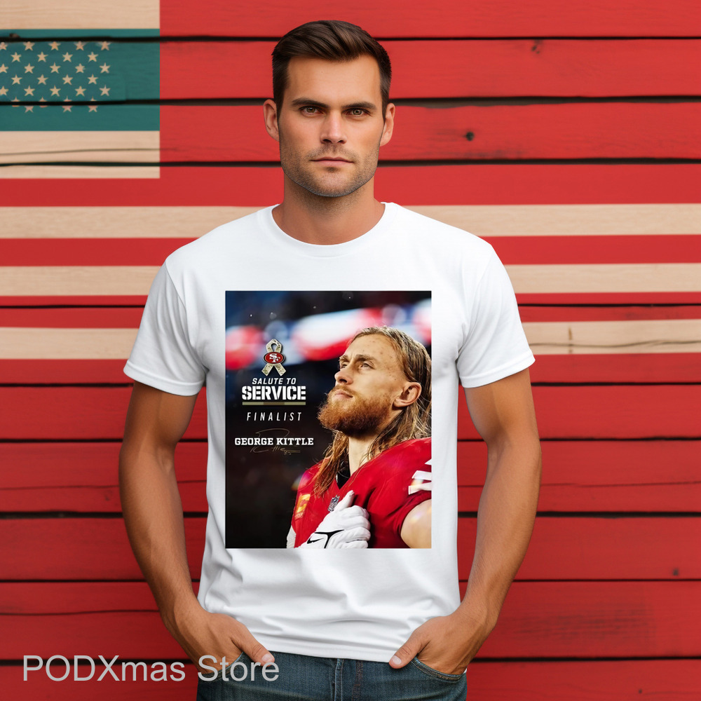 George Kittle Salute To Service Finalist Signature Shirt