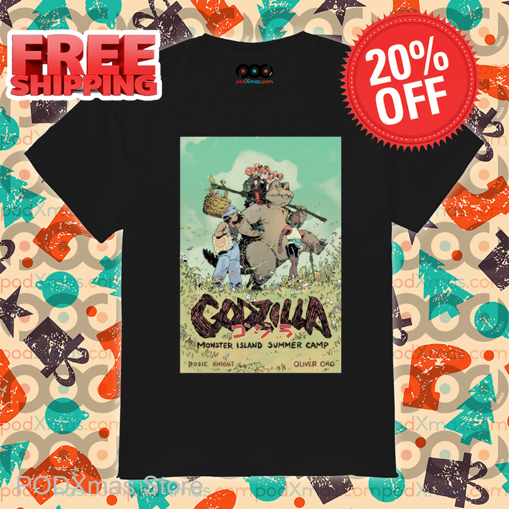 Godzilla Monster Island Summer Camp Shirt