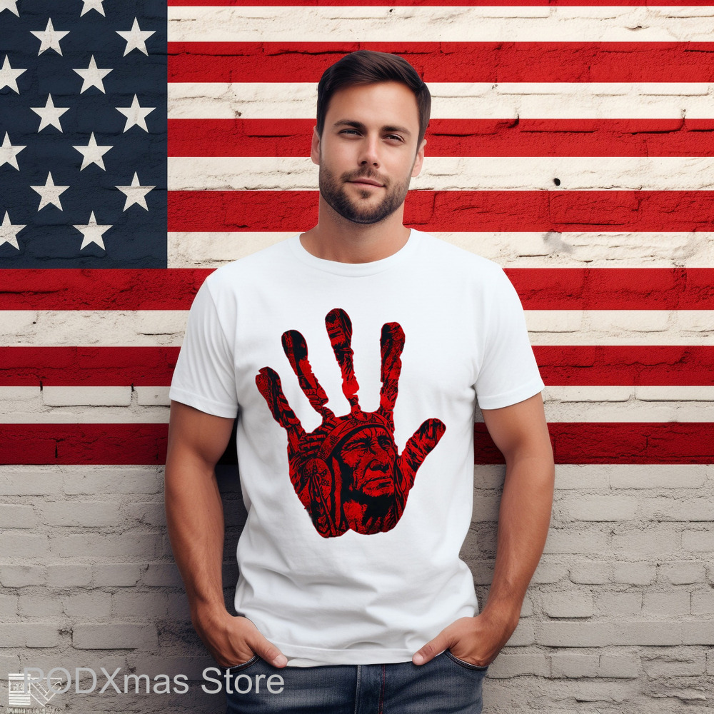 Hand Blood Native Chief Shirt